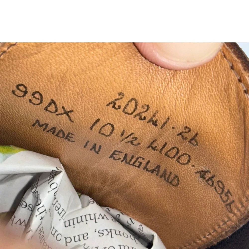 SID MASHBURN Mens Dress Shoes Dark Brown Leather‎ Cap Toe Oxford England 10.5